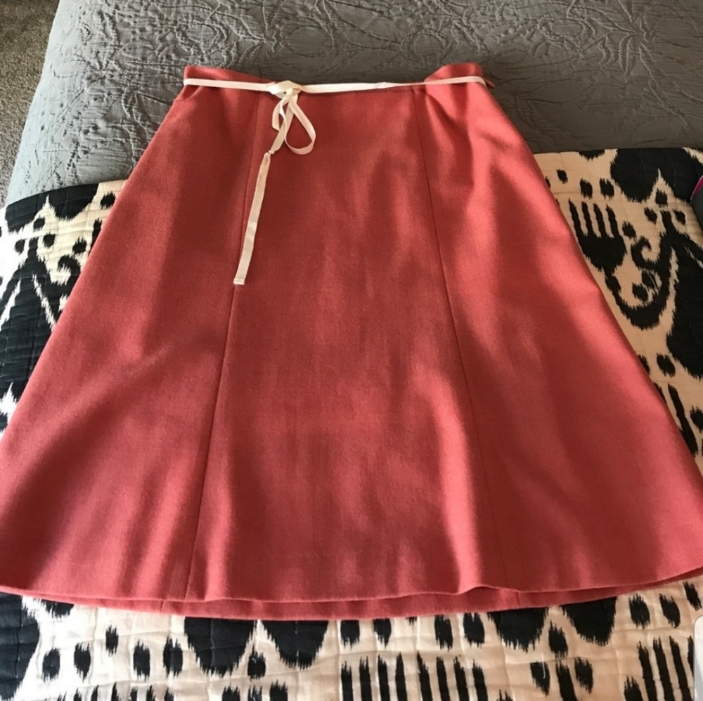J Crew Light Pink Wool Skirt